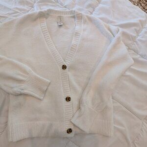 Women's Soft Cardigan White